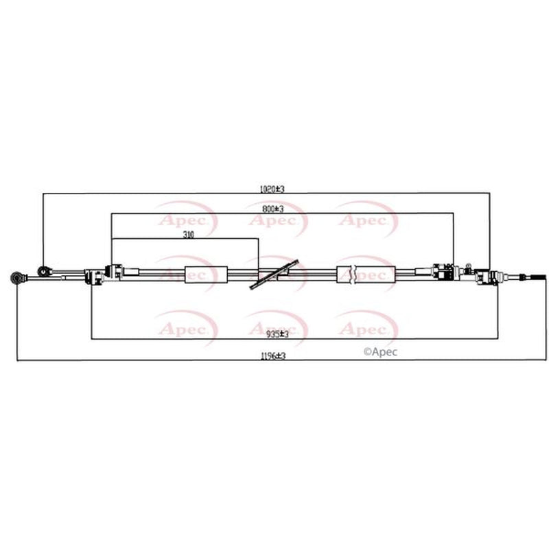 Apec Manual Transmission Cable Pull fits Mercedes-Benz Sprinter 2-T 1995-2006