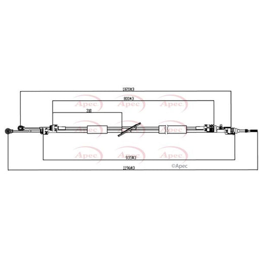 Apec Manual Transmission Cable Pull fits Mercedes-Benz Sprinter 2-T 1995-2006