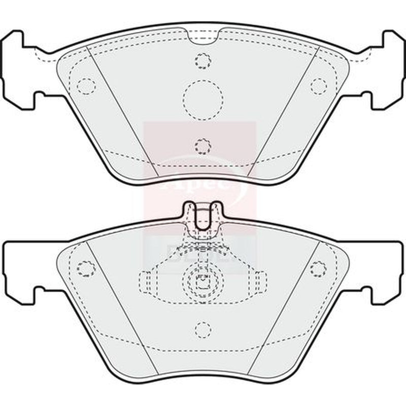 Apec Front Brake Pad Set fits Chrysler Crossfire 2003-2008 3.2