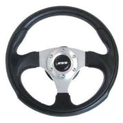 320mm Black Leather Steering Wheel + Boss fits Toyota Carina Starlet Mountney Classic  - Dynamic Drive