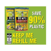 Big Wipes Heavy-Duty Pro+ Antiviral Wipes (Refill Pouch 80 Wipes) Big Wipes - Dynamic Drive