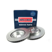 Borg & Beck Front & Rear Brake Discs & Pads fits Toyota Yaris/Vitz 2012-2020 1.5