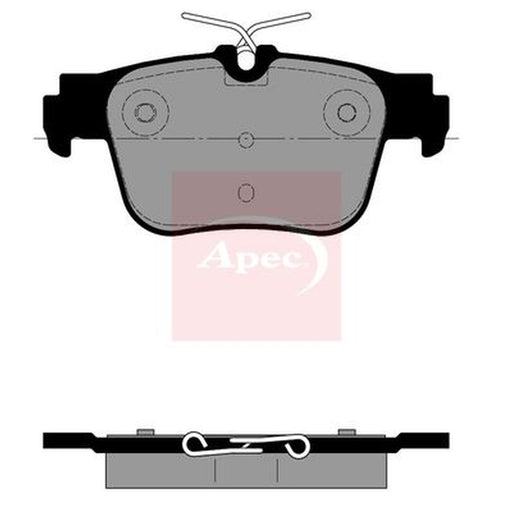 Apec Rear Brake Pad Set fits Audi A3 2020-2022