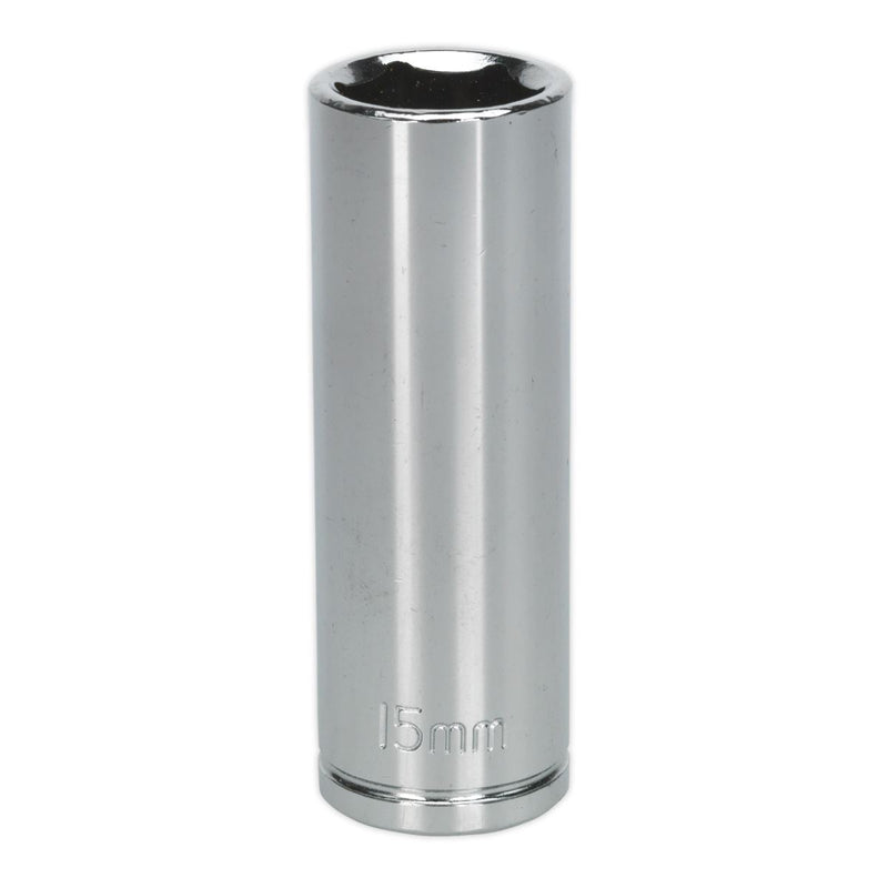Seigen by Sealey WallDrive Socket 15mm Deep 3/8"Sq Drive S0593 Seigen by Sealey  - Dynamic Drive
