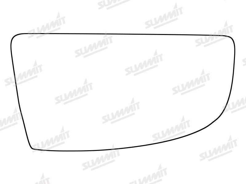 Summit Non-Heated Base Plate With Lower Blind-Spot Mirror Glass fits Ford Transit 14 to 16 RHS Summit - Bars 4 Cars