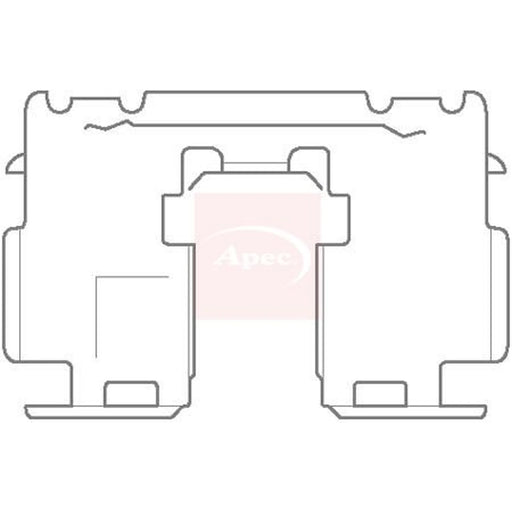 Apec Brake Pad Accessory Fitting Kit Rear KIT1137