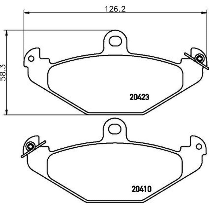 Mintex Rear Brake Solid Discs & Pads fits Lotus Elise 1995-2000 1.8