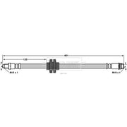 Borg & Beck Brake Hydraulic Hose Line Front Right BBH7744