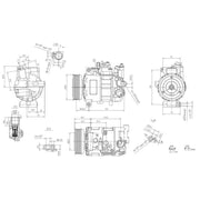 Hella Air Conditioning Compressor fits Audi A4 B6 2000-2005 1.6 1.8 1.9 2.0