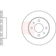 Apec 2 x Vented Front Brake Discs DSK226-x2