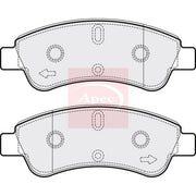 Apec Front Brake Pad Set fits Citroën Berlingo First 1996-2011 1.4 1.9 2.0