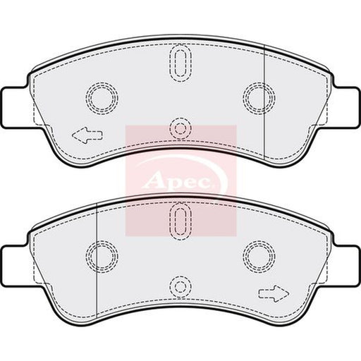 Apec Front Brake Pad Set fits Citroën Berlingo First 1996-2011 1.4 1.9 2.0