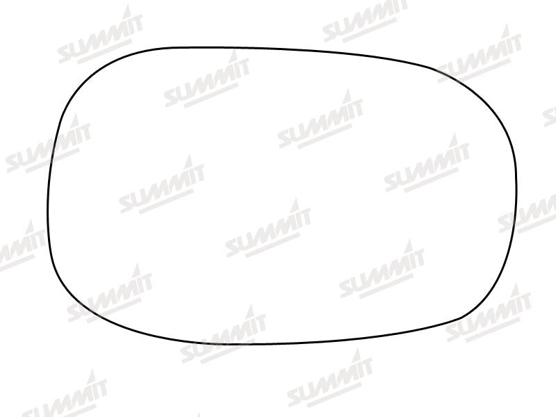 Summit Stick-On Standard Mirror Glass fits Ford Ka LHS RHS Summit - Bars 4 Cars