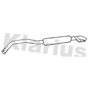 Klarius Box With Tail Pipe Rear fits Peugeot 308 Sw II 2014-2021 1.6