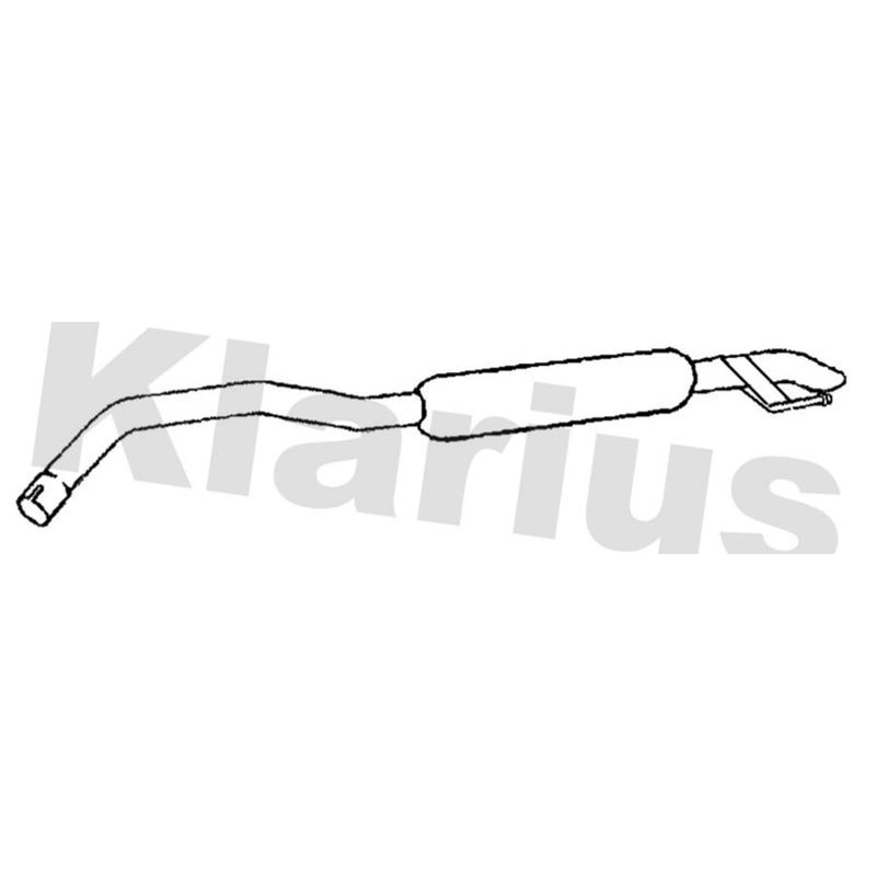 Klarius Box With Tail Pipe Rear fits Peugeot 308 Sw II 2014-2021 1.6