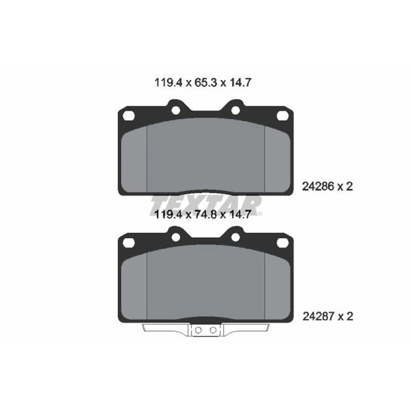 Textar Front Brake Pad Set 2428601