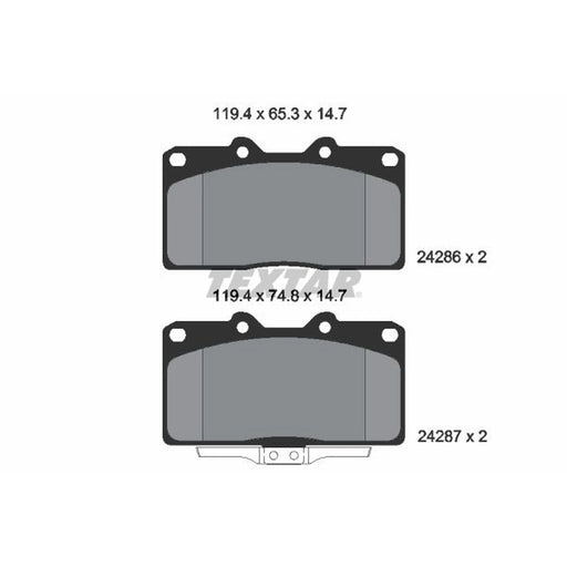 Textar Front Brake Pad Set 2428601