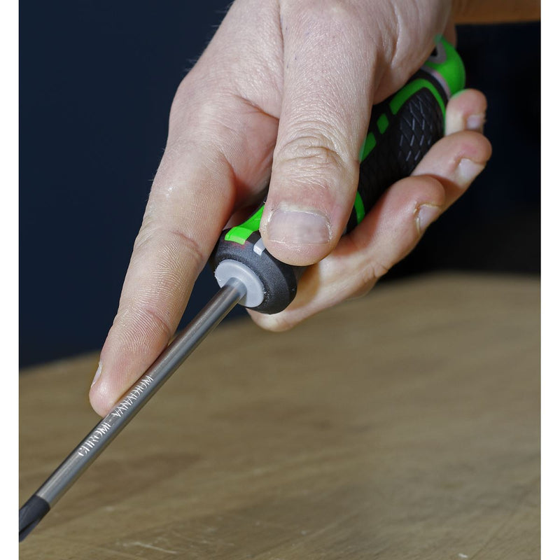 Premier GripMAX Security TRX-Star* Screwdriver Set 8pc - Hi-Vis Green Sealey Premier - Dynamic Drive