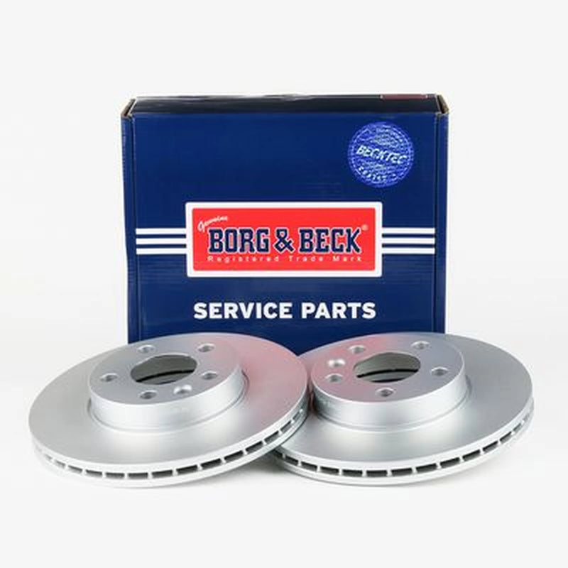 Borg & Beck Front Brake Discs & Pads fits Ford Galaxy 1995-2006 1.9 2.0 2.8