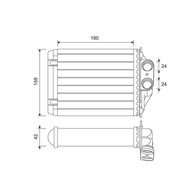 Valeo Heater Matrix Core Heat Exchanger 811607
