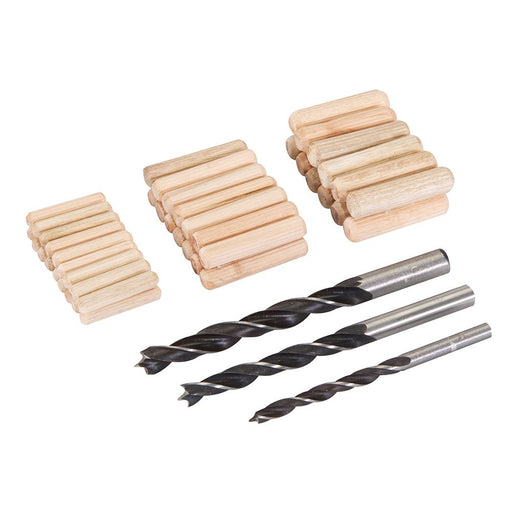 Silverline Dowel & Bit Set 47pce 6, 8 & 10mm Silverline - Dynamic Drive