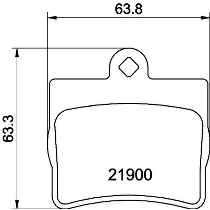 DON Rear Brake Pad Set fits Mercedes-Benz C-Class 1993-2000
