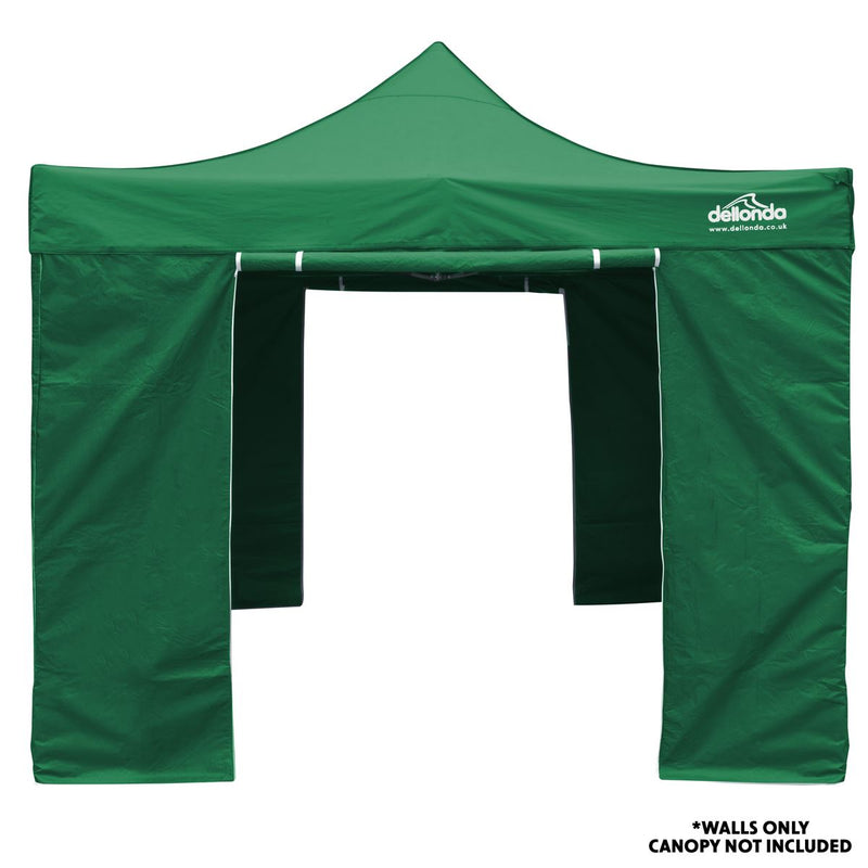 Dellonda Side Walls/Doors/Windows for Gazebo Fits 2 x 2m Models Dark Green Dellonda - Dynamic Drive
