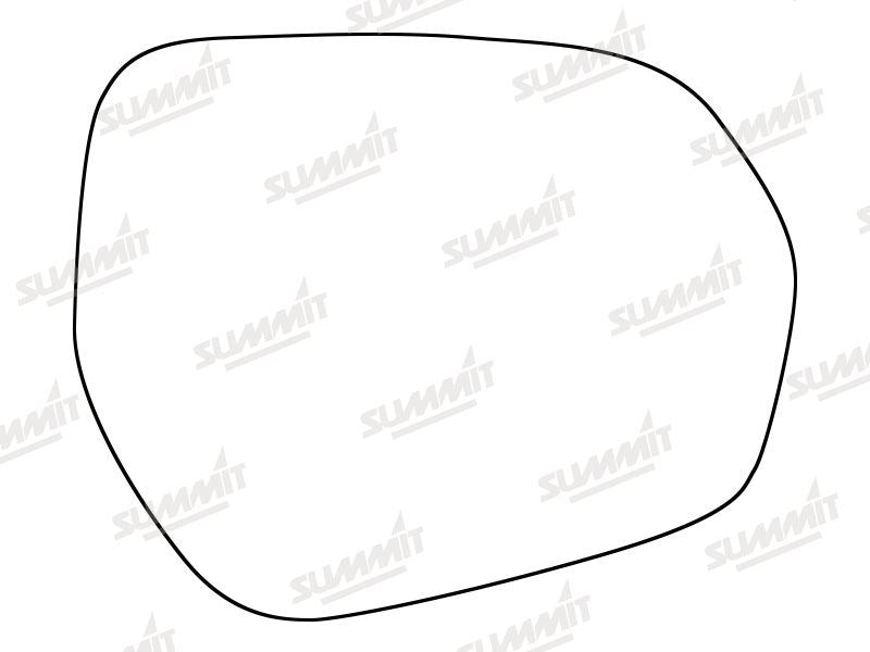 Summit Stick-On Standard Mirror Glass fits Ford Fiesta 17 on RHS Summit - Bars 4 Cars