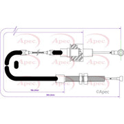 Apec Clutch Control Cable Pull fits Ford Escort 1975-1980 2.0