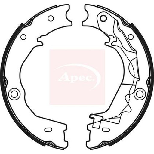 Apec Parking Brake Shoe Set fits Kia Sedona 2006-2015 2.2 2.7 2.9