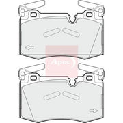 Apec Front Brake Pad Set fits Mini Mini 2006-2015