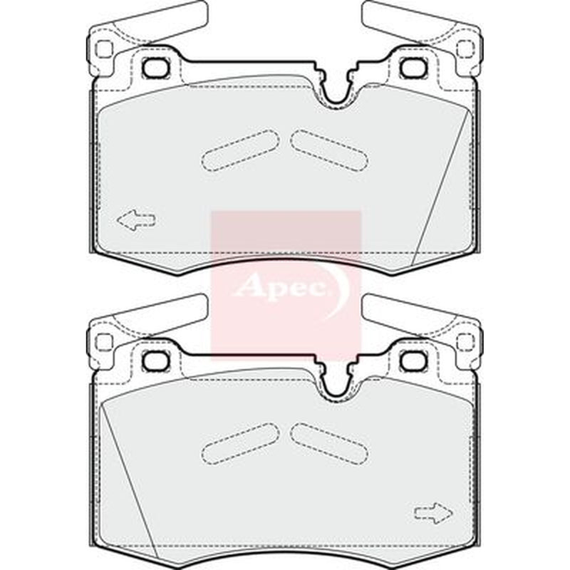 Apec Front Brake Pad Set fits Mini Mini 2006-2015