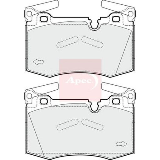 Apec Front Brake Pad Set fits Mini Mini 2006-2015