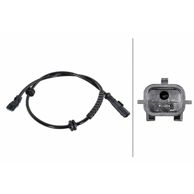 Hella ABS Wheel Speed Sensor Rear fits Renault Clio III 2005-2014