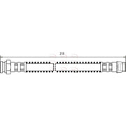 Apec Brake Hydraulic Hose Line Rear fits Citroën C2 2003-2012 1.1 1.4 1.6