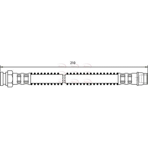 Apec Brake Hydraulic Hose Line Rear HOS3006