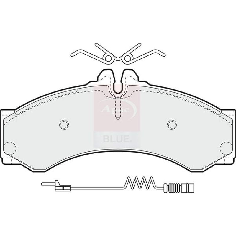 Apec Rear Brake Pad Set fits Mercedes-Benz Sprinter 4-T 1995-2006