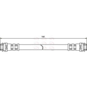 Apec Brake Hydraulic Hose Line Rear fits Audi A1 2010-2018 1.0 1.2 1.4 1.6 2.0