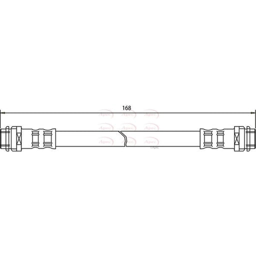 Apec Brake Hydraulic Hose Line inner HOS3092
