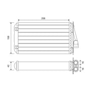 Valeo Heater Matrix Core Heat Exchanger 812194