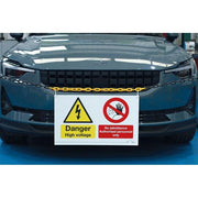 Laser High Voltage/No Admittance Sign 6639 Laser - Dynamic Drive