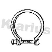Klarius Exhaust System Clamping Piece OD ID Wide fits Volvo S60 II 2010-2015