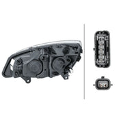 Hella Headlight Headlamp W5W Right fits Renault Grand Scénic II 2004-2009