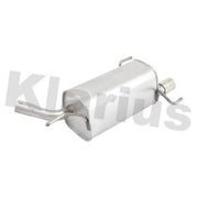Klarius Box With Tail Pipe Rear fits Opel Corsa C 2000-2009 1.2