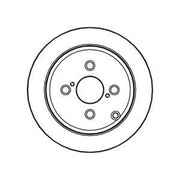 Abtex Rear Brake Solid Discs & Pads fits Toyota Corolla 2001-2007 1.4 1.8 2.0