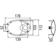 Hella Interior/Reading Lamp MG12 2JA Interior 2JA 009 294-021 E00000134095 2JA
