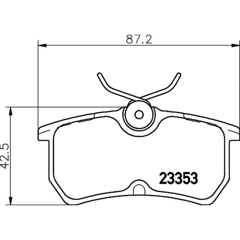 Mintex Rear Brake Pad Set fits Ford Fiesta 2010-2017 1.6