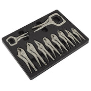 Sealey Locking Pliers Set 10pc AK6800 Sealey - Dynamic Drive