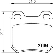 Mintex Rear Brake Pad Set MDB1651