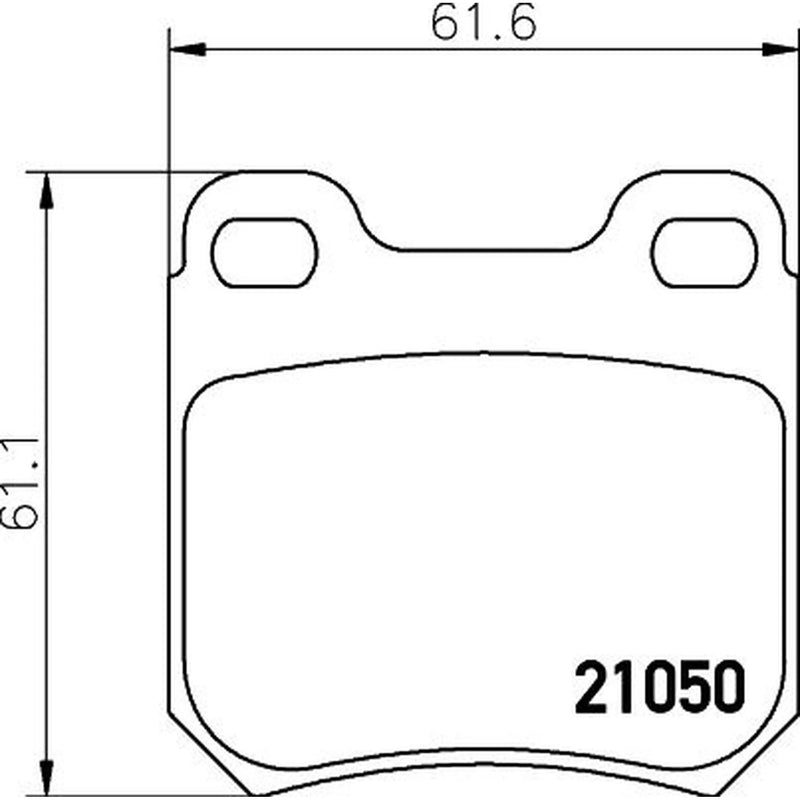 Mintex Rear Brake Pad Set MDB1651
